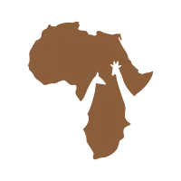 African map with giraffe logo vector icon illustration design