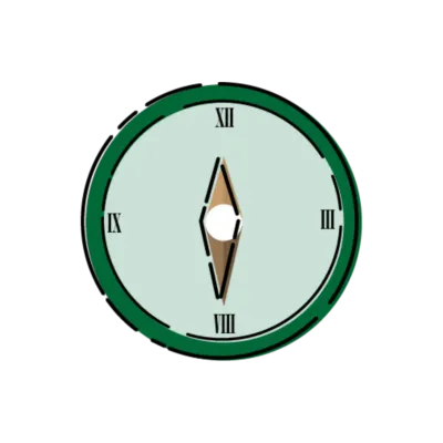 Green clock