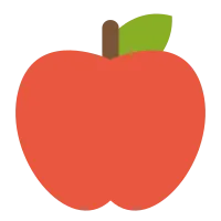 apple fruit flat icon