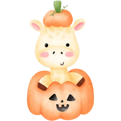 Halloween, Halloween animal, Elephant, Bear, Sloth, Penguin, panda, crocodile, bunny, giraffe, hippo