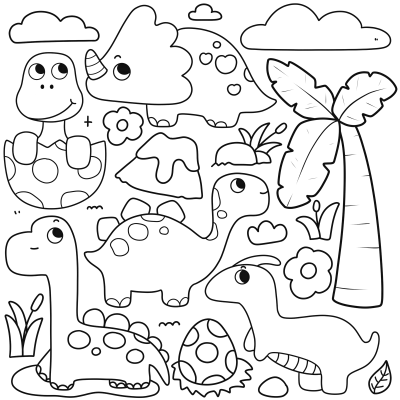 dinosaur coloring page