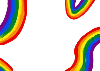 Rainbow  oil paint brush  style watercolor background.LGBT  Pride month watercolor texture concept