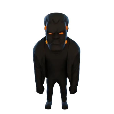 3d halloween frankenstein icon