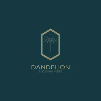png, vector, dandelion, flower, plant, floral, leaf, logo