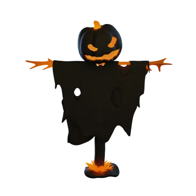3d halloween scarescrow  icon