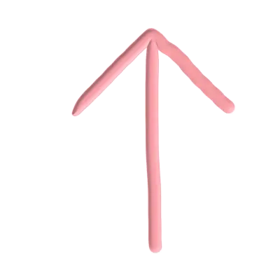 cute arrow with acrylic painting