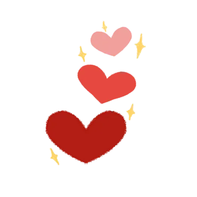 3 hearts