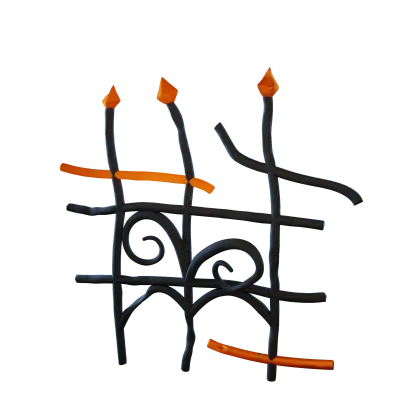 3d halloween fence  icon