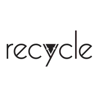 letter recycle arrow modern logo symbol icon vector graphic design illustration idea creative