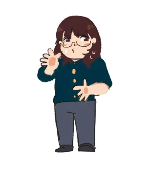 Girl presenting