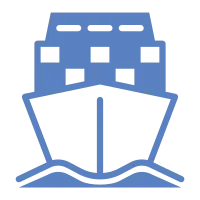 ship cargo color glyph style icon