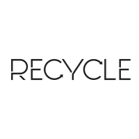 letter recycle arrow modern logo symbol icon vector graphic design illustration idea creative