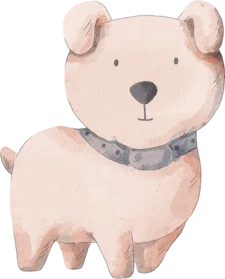 Watercolor Dog Illustration