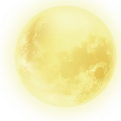Moon element with transparent background png