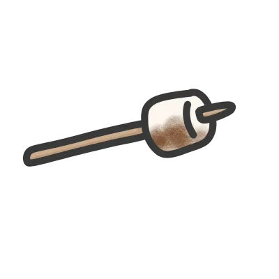 Camfire fire marshmellow