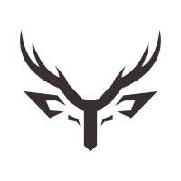 long horn deer vintage logo symbol icon vector graphic design illustration idea creative