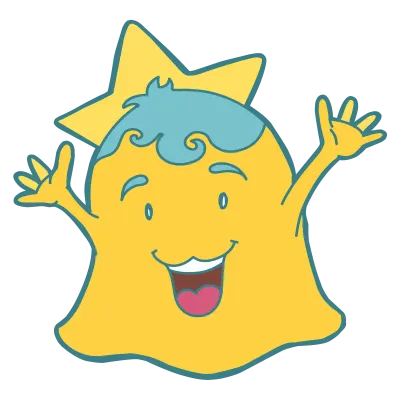 Cute Happy Star hand Up PNG