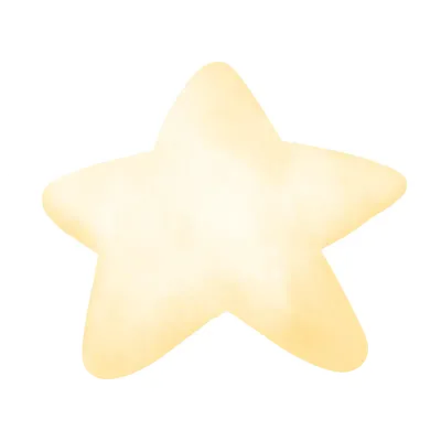 cute star, star, watercolor star