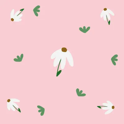 Background flower self-painting