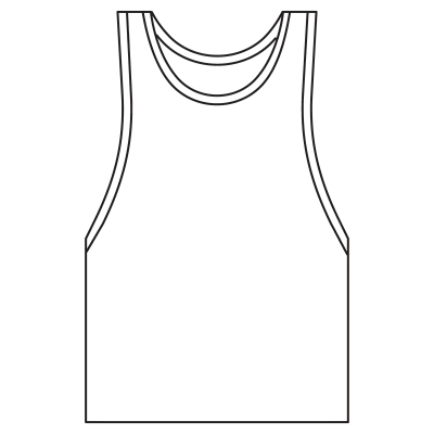 Set of women's shirts with black and white lines