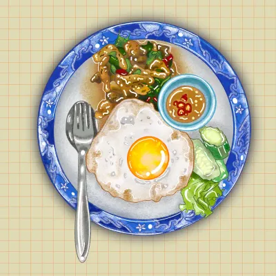 Thai food called Padgaprao