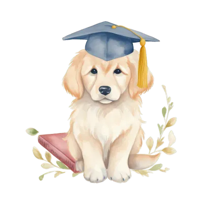 Golden Retriever Dog Graduation