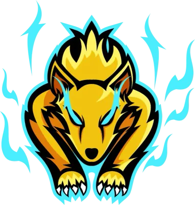 wolf esport logo design gaming mascot