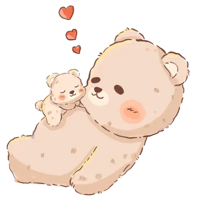 Father Bear and baby