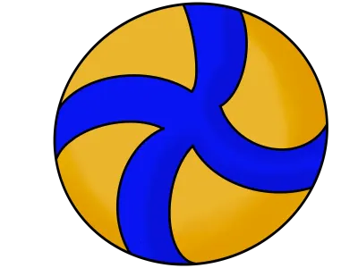Hand Drawn_volleyball ball