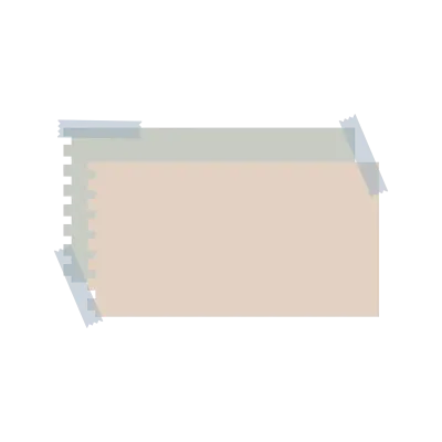 torn note paper decoration