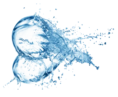 water drop and water splash on png