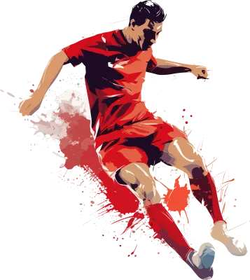 Vector abstract football soccer splash painting