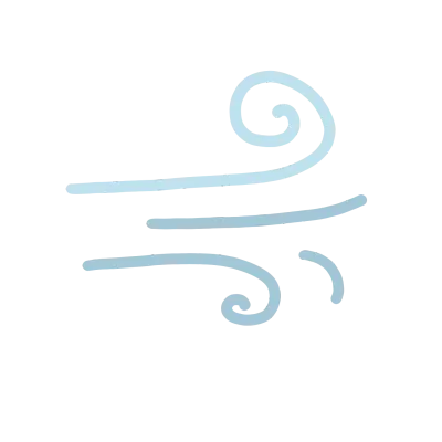 Windy weather icon