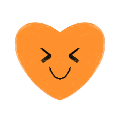 Excited emotional heart