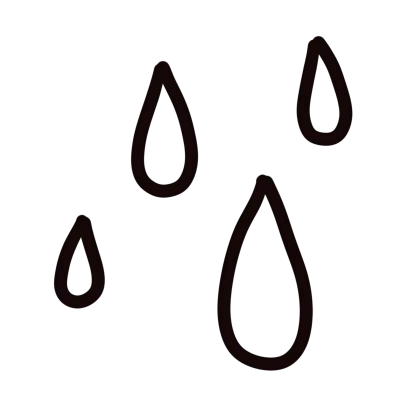 Drop of water.