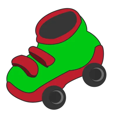 Cute green skate shoes
