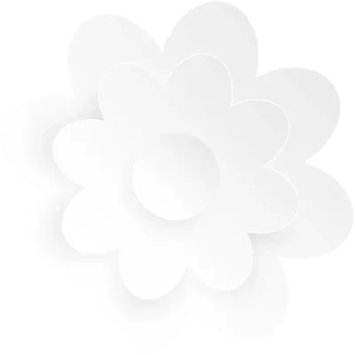 Flower, Element of floral paper cut. Paper cut of flower shape and spring symbol.