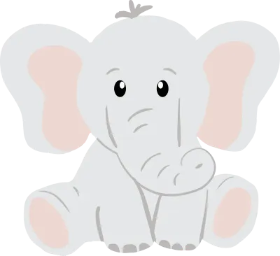 Cute elephant for baby