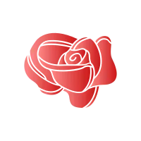 rose flower red gradient illustration