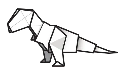 Origami T-rex Dinosaur