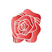 rose flower red gradient illustration