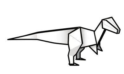 Raptor Origami art