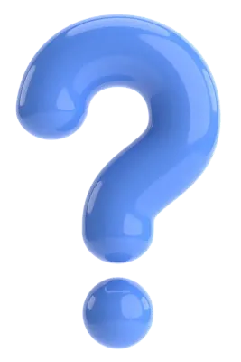 Question mark sign. 3D illustration.