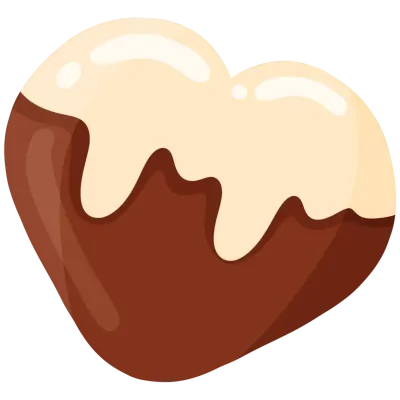 Chocolate Candy and White Chocolate Sweets Pastry