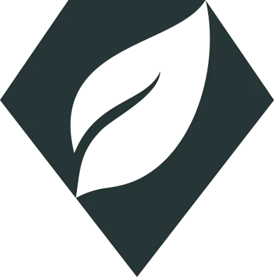 Diamond leaf icon illustration