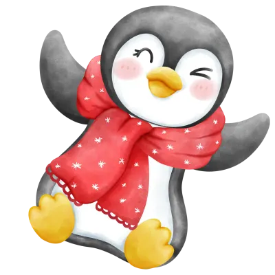 Christmas penguin
