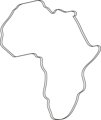 Africa continent outline