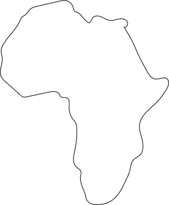 Africa continent outline