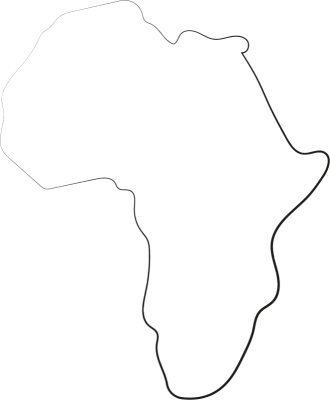 Africa continent outline