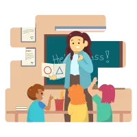 Class Room Scene_elementary School student